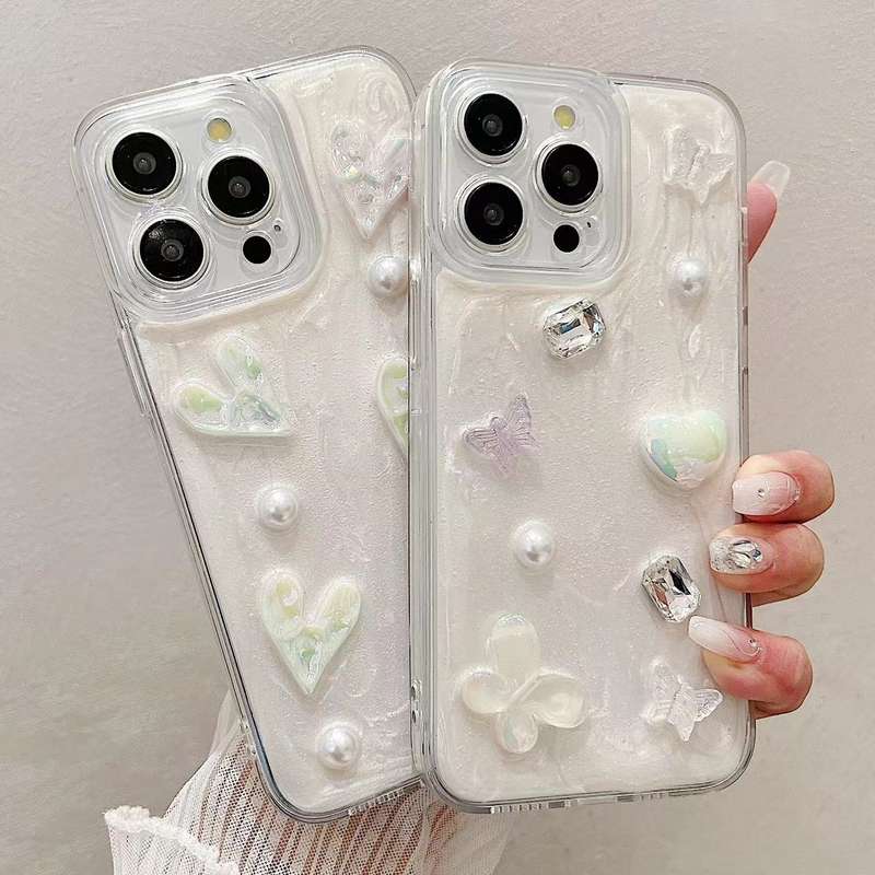 For iPhone 13 Pro Cream Gum Decoden TPU Phone Case()
