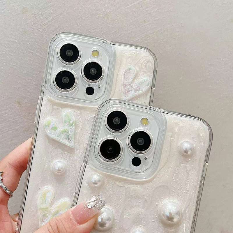 For iPhone 13 Pro Cream Gum Decoden TPU Phone Case()