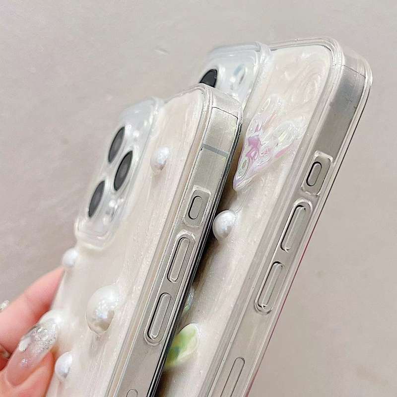 For iPhone 13 Pro Cream Gum Decoden TPU Phone Case()