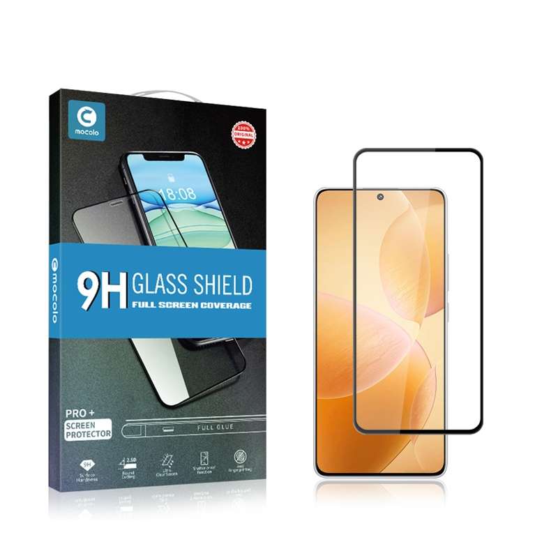 For Xiaomi Poco X6 Pro mocolo 2.5D Full Glue Full Cover Tempered Glass Film