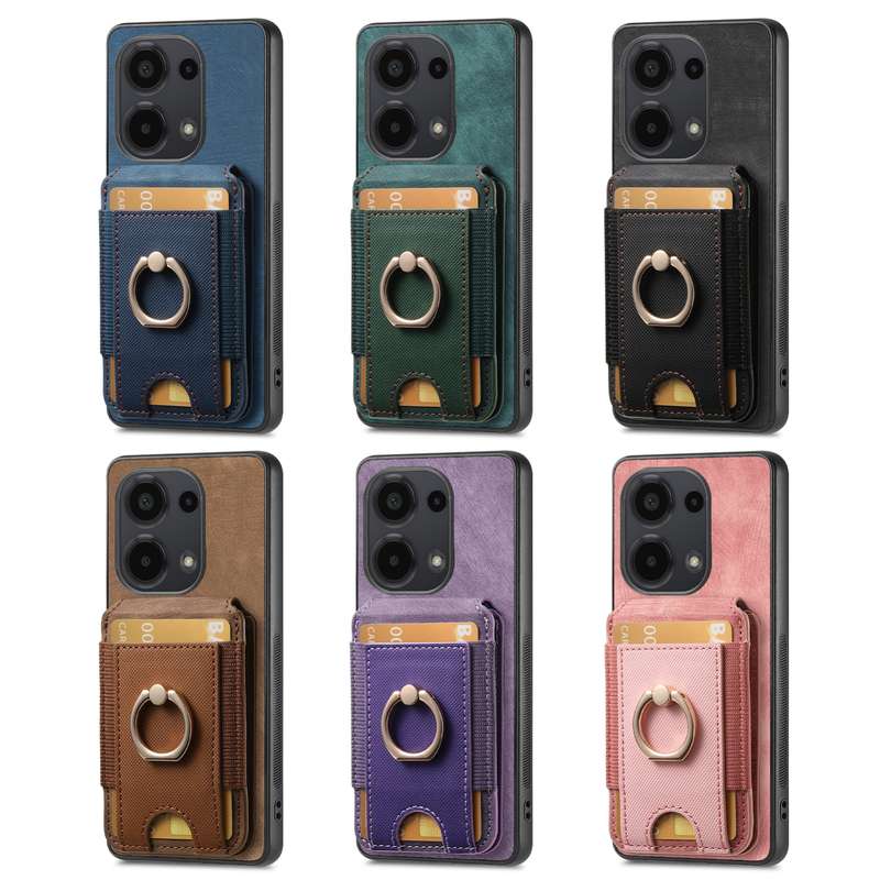 For Xiaomi Poco X5 Pro Retro Splitable Magnetic Stand Card Bag Leather Phone Case(Green)