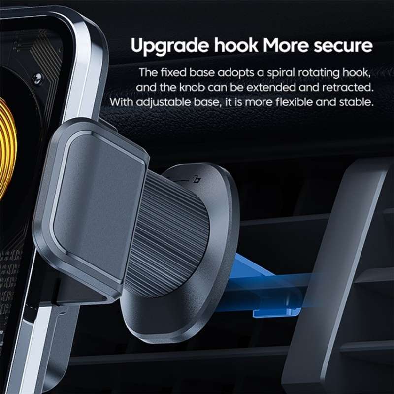 X11s 66W High Power Transparent Car Wireless Charger Phone Bracket(Silver)