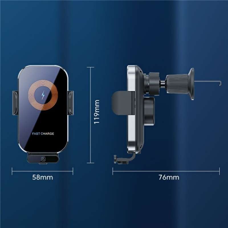 X12s Car Air Vent Wireless Charger 66W High Power Intelligent Induction Holder