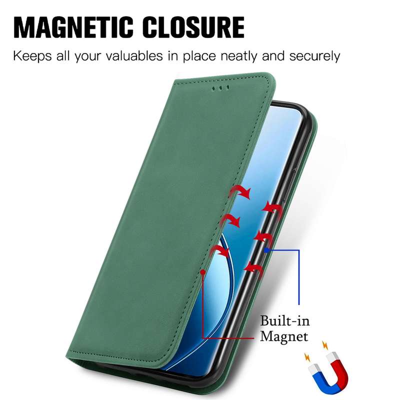 For Honor Play 50 Plus Retro Skin Feel Magnetic Flip Leather Phone Case(Grey)
