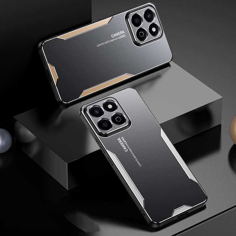 For Honor Play 60 Plus Blade Series TPU Hybrid Metal Phone Case(Silve)