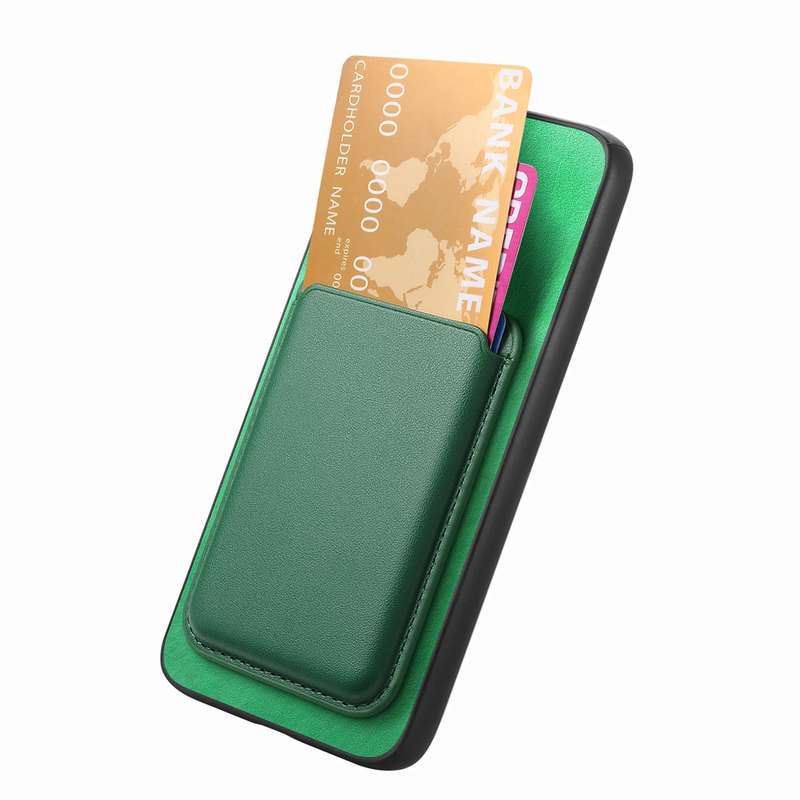 For vivo iQOO Neo9 / Neo9 Pro 5G Retro Magsafe Card Bag PU Back Cover Phone Case(Green)