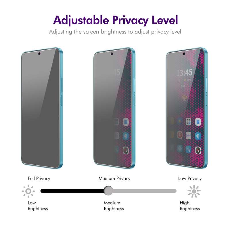 For Realme C67 5G 2pcs ENKAY Hat-Prince 28 Degree Anti-peeping Privacy Tempered Glass Film