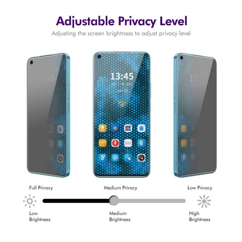 For Realme 9 Pro+ 2pcs ENKAY Hat-Prince 28 Degree Anti-peeping Privacy Tempered Glass Film
