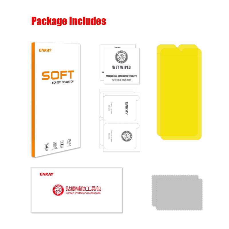 For OnePlus Nord N20 SE / Nord N300 2pcs ENKAY Hat-Prince Full Glue Coverage Soft Explosion-pro
