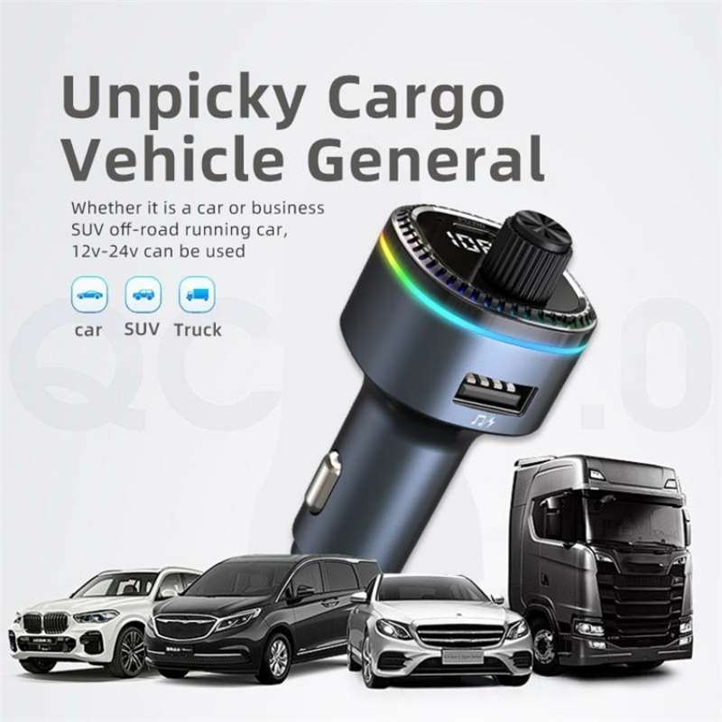 C58 Car MP3 Music Player Type-C + USB Car Charger Bluetooth Adapter FM Transmitter