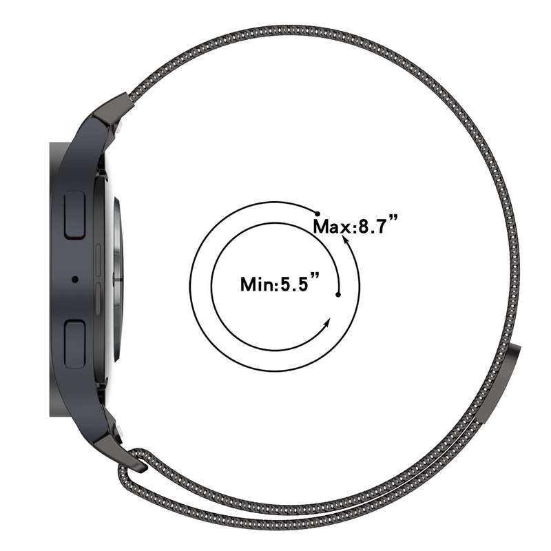 For Samsung Galaxy Watch  7 40 / 44mm Milan Magnetic Quick Release Stainless Steel Watch Band(S
