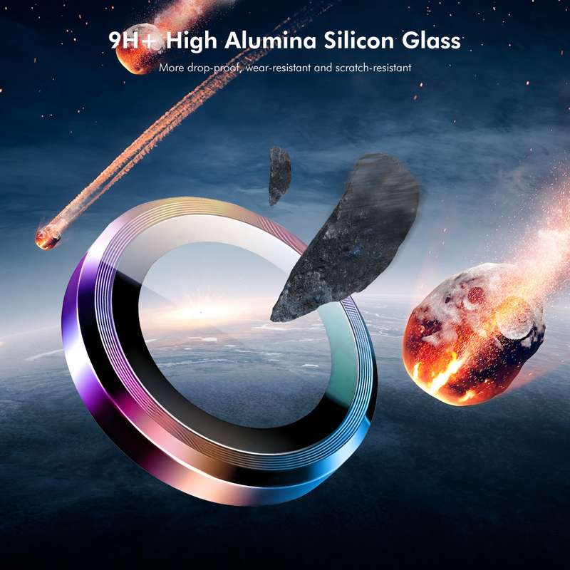 For iPhone 16 Pro / 16 Pro Max ENKAY 9H Rear Lens Aluminium Alloy Tempered Glass Film(Alpine Gr