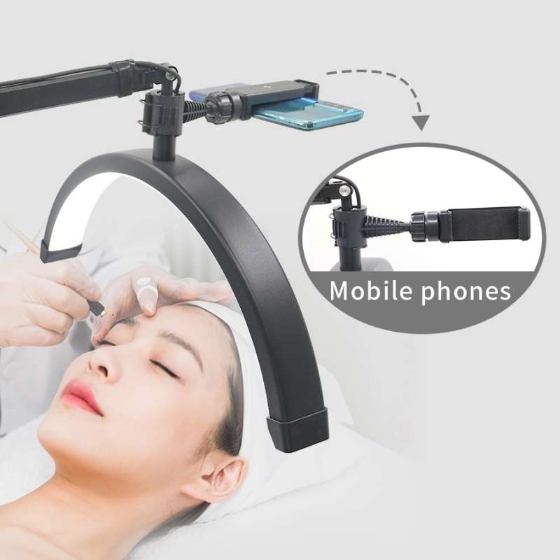 HD-M3X Pro 16 inch Adjustable Brightness Beauty Light Half Moon Light Eyelash Tech Lamp, Plug:EU Plu