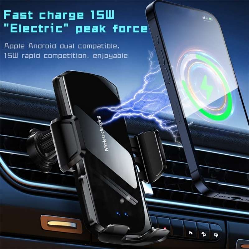 SD10 Wireless Charging Car Air Vent Car Mount Smart Sensor Phone Holder Charger