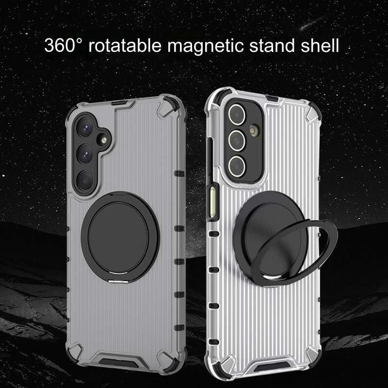 For Samsung Galaxy A54 5G Raster Airbag Anti-fall Rotating Bracket Phone Case(Green)