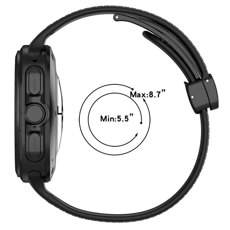 For Samsung Galaxy Watch 7 Ultra 47mm Magnetic Folding Buckle Silicone Leather Watch Band(Light