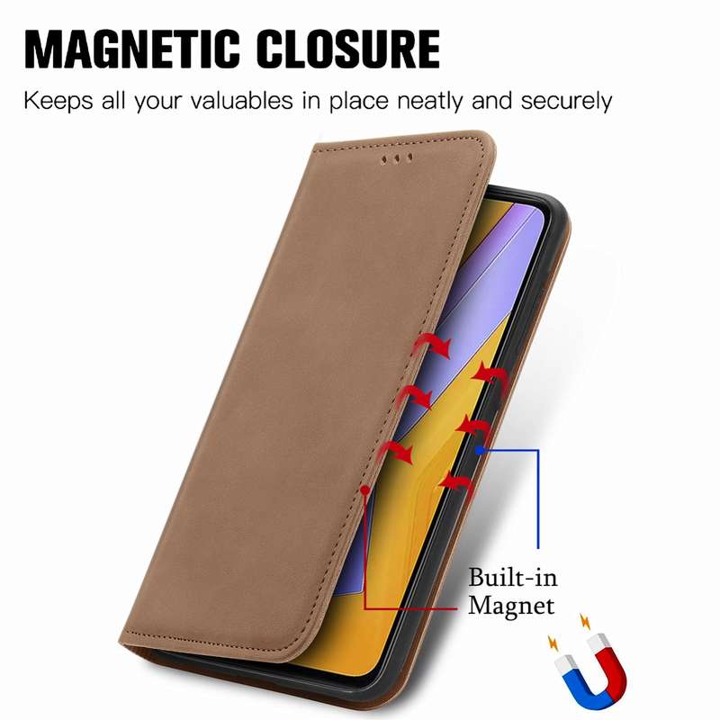 For vivo V40 SE Retro Skin Feel Magnetic Flip Leather Phone Case(Brown)