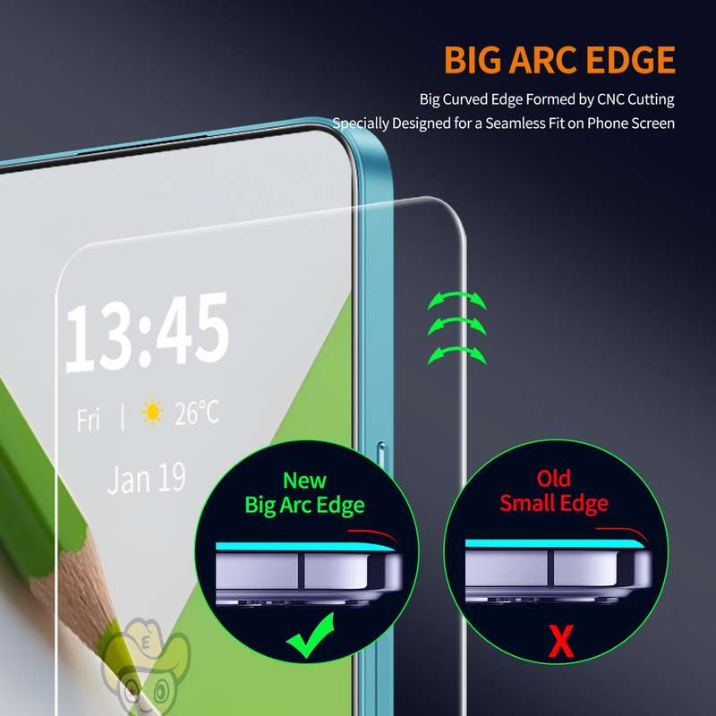For OnePlus Nord 2T ENKAY 9H Big Arc Edge High Aluminum-silicon Tempered Glass Film