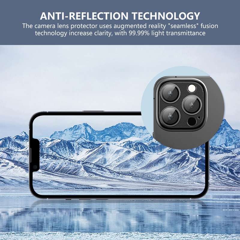 For iPhone 16 / 16 Plus ENKAY Anti-reflection Camera Lens Aluminium Alloy Tempered Glass Film(G