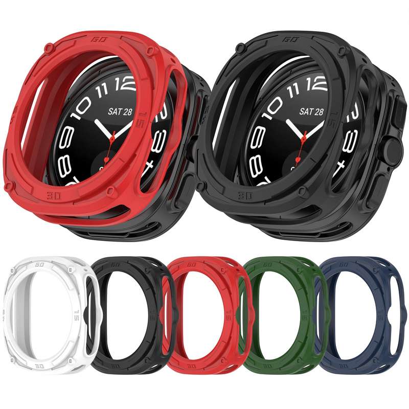 For Samsung Galaxy Watch 7 Ultra 47mm Armored TPU Watch Protective Case(Blue)