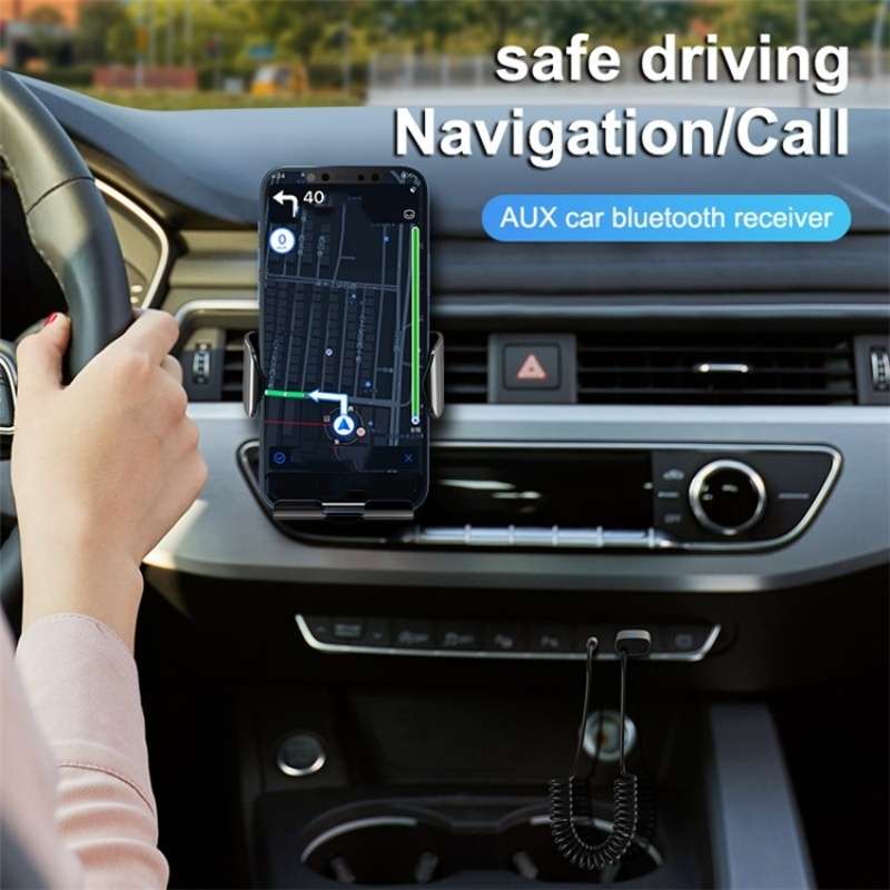 M01 Car Bluetooth Receiver Hands-Free Call 3.5mm AUX Stereo Car Wireless Adapter