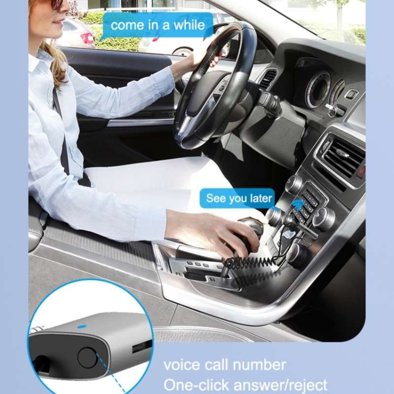 M01 Car Bluetooth Receiver Hands-Free Call 3.5mm AUX Stereo Car Wireless Adapter