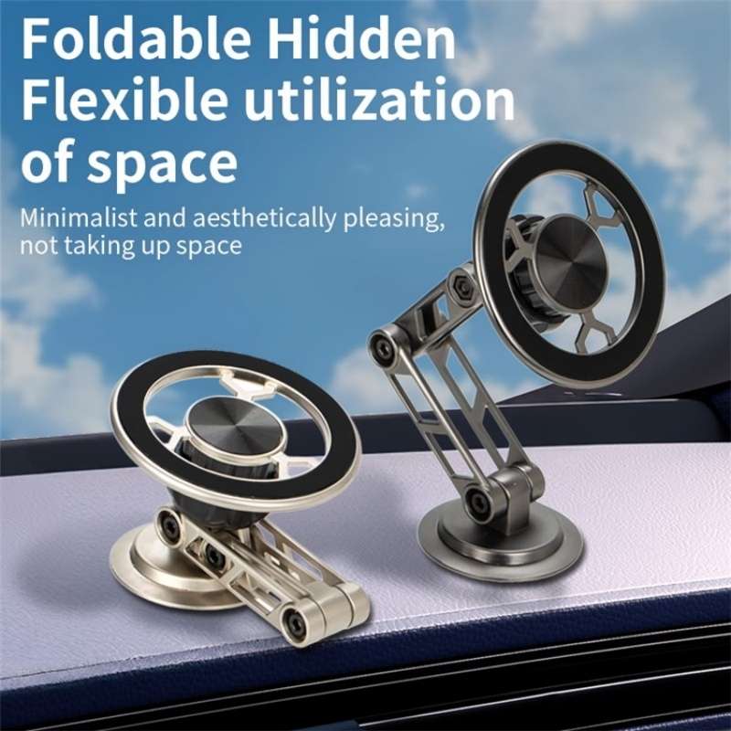 G188 Aluminum Alloy Adjustable Cellphone Stand Car Dashboard Magnetic Phone Holder