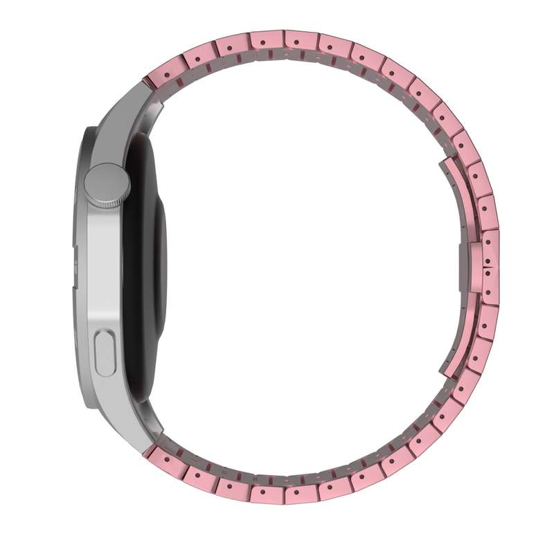 For Xiaomi Watch S1 Active 22mm One Bead Paint Butterfly Buckle Alloy Watch Band(Pink)