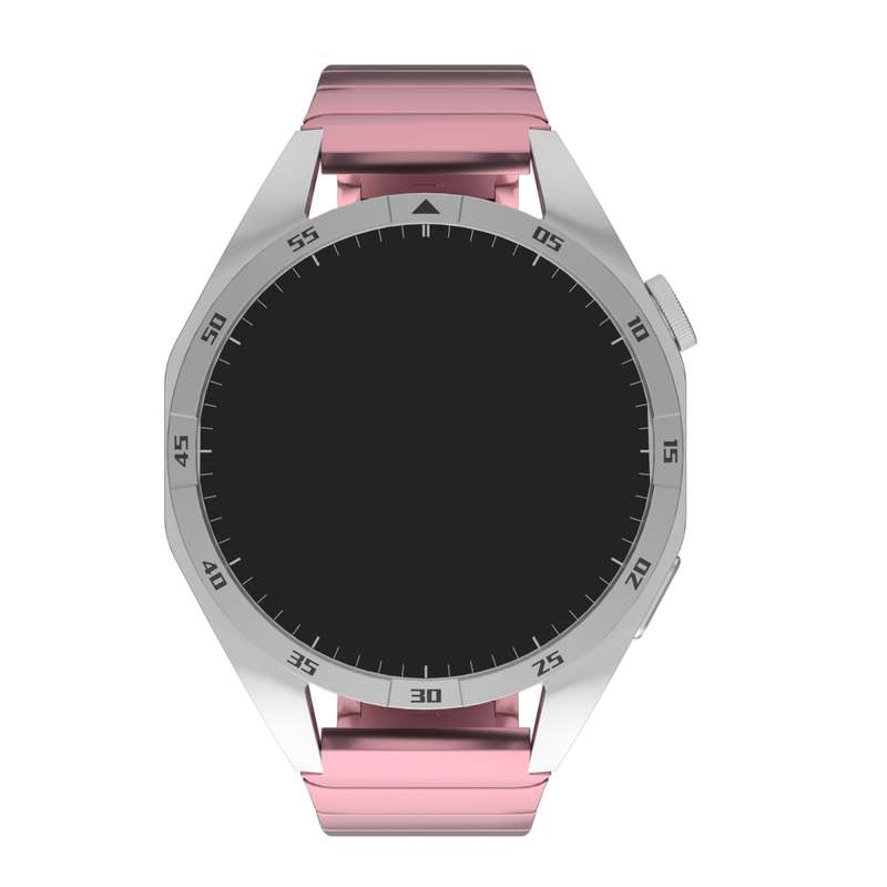 For Xiaomi Watch S1 Active 22mm One Bead Paint Butterfly Buckle Alloy Watch Band(Pink)