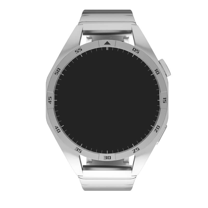 For Garmin Vivoactive 4 22mm One Bead Paint Butterfly Buckle Alloy Watch Band(Silver)