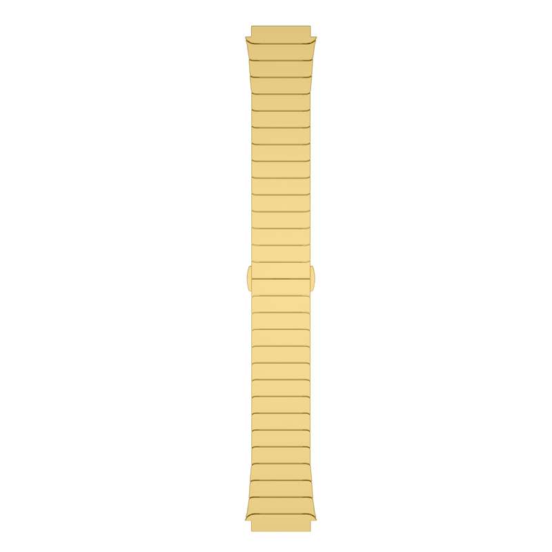 For Garmin Vivoactive 4 22mm One Bead Paint Butterfly Buckle Alloy Watch Band(Gold)