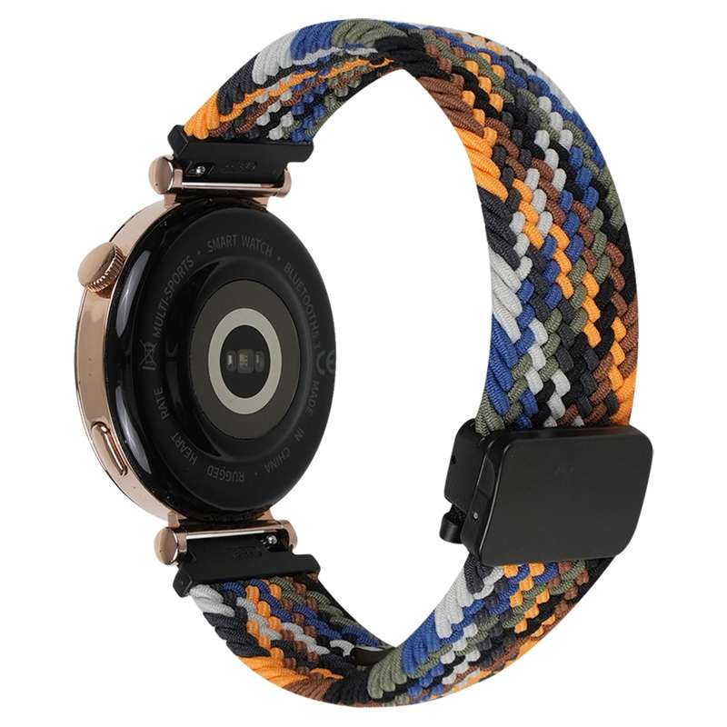 For Huawei Watch GT3 46mm 22mm Magnetic Buckle Braided Watch Band(Camouflage Color)