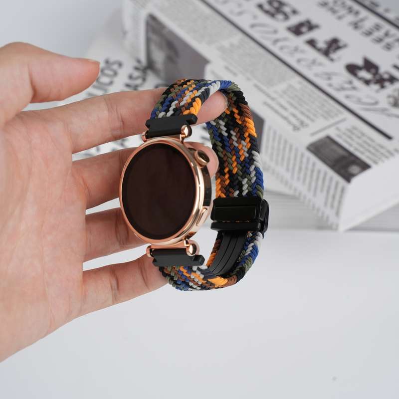 For Huawei Watch GT3 46mm 22mm Magnetic Buckle Braided Watch Band(Camouflage Color)