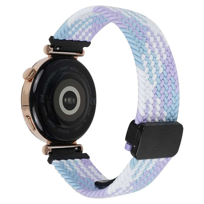 For Huawei Watch GT 2e 22mm Magnetic Buckle Braided Watch Band(Violet)