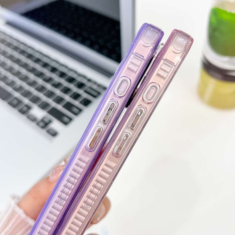For iPhone 15 Pro Max Plating Glitter Texture TPU Phone Case with Lens Film(Pink Feather Yarn)