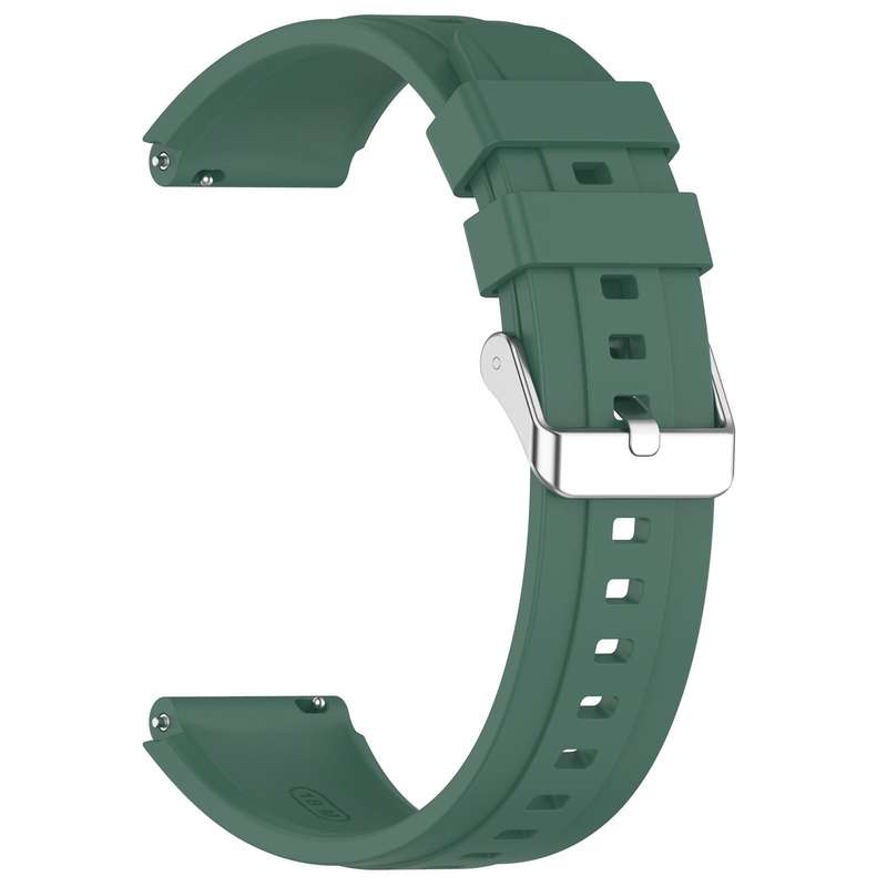 For Huawei Watch GT 5 41mm Silver Buckle Quick Release Silicone Watch Band(White)