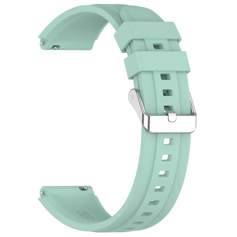 For Huawei Watch GT 5 41mm Silver Buckle Quick Release Silicone Watch Band(White)