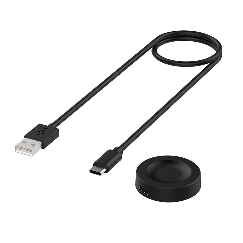 For Huawei Watch GT5 Pro 42mm USB Interface Split Type Smart Watch Charging Cable, Length: 1m(Black)