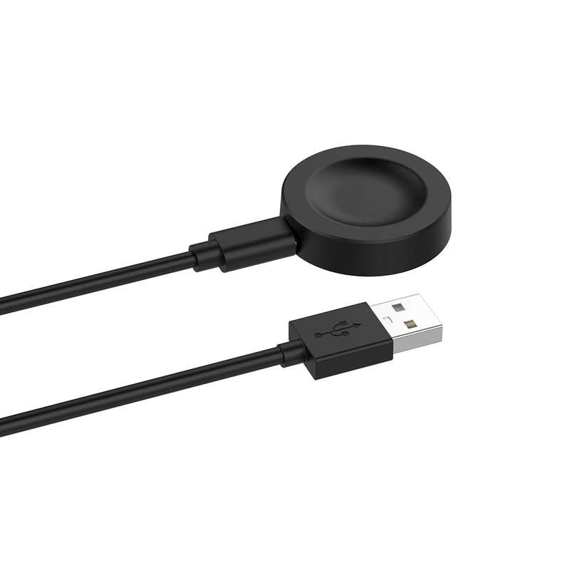 For Huawei Watch GT5 Pro 42mm USB Interface Split Type Smart Watch Charging Cable, Length: 1m(Black)