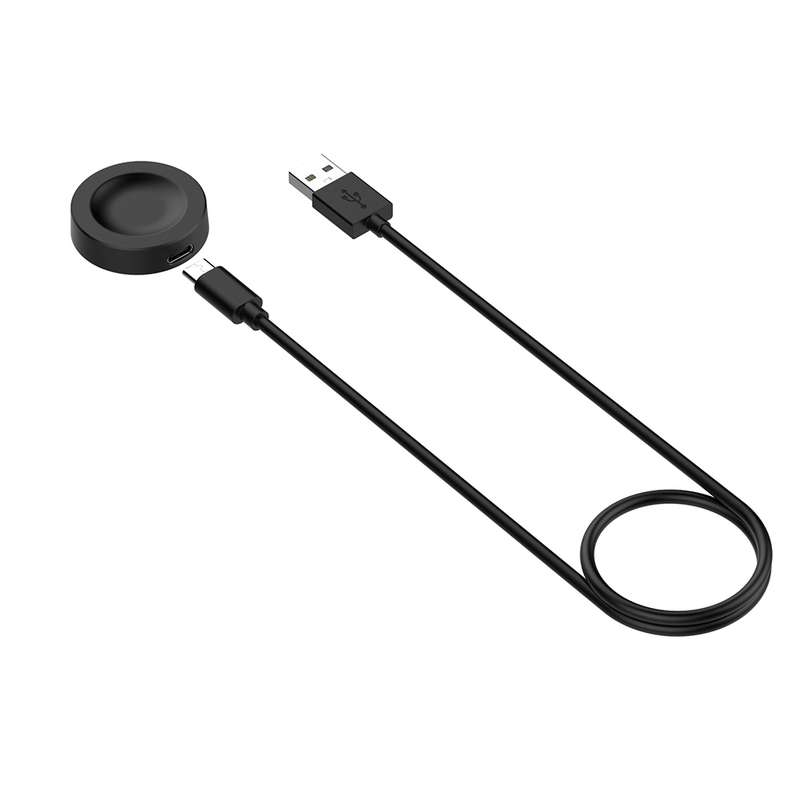 For Huawei Watch GT5 Pro 42mm USB Interface Split Type Smart Watch Charging Cable, Length: 1m(Black)