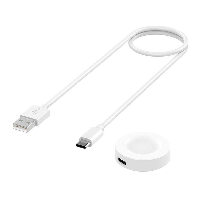 For Huawei Watch GT5 Pro 42mm USB Interface Split Type Smart Watch Charging Cable, Length: 1m(Black)