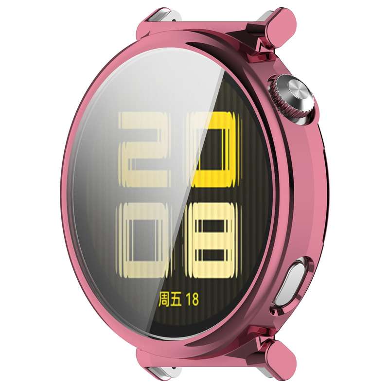 For Huawei Watch GT5 Pro 42mm Electroplated TPU Full Coverage Watch Protective Case(Light Gold)