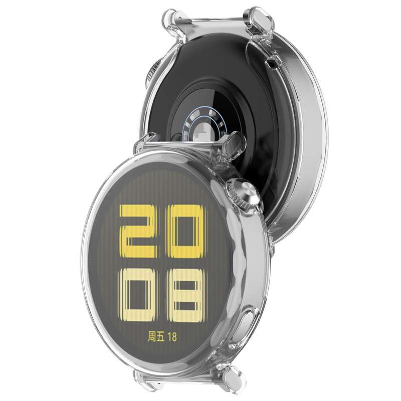 For Huawei Watch GT5 Pro 42mm Electroplated TPU Full Coverage Watch Protective Case(Light Gold)