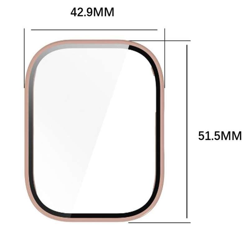 For Redmi Watch 5 Active Tempered Film Integrated PC Watch Protective Case(Black)