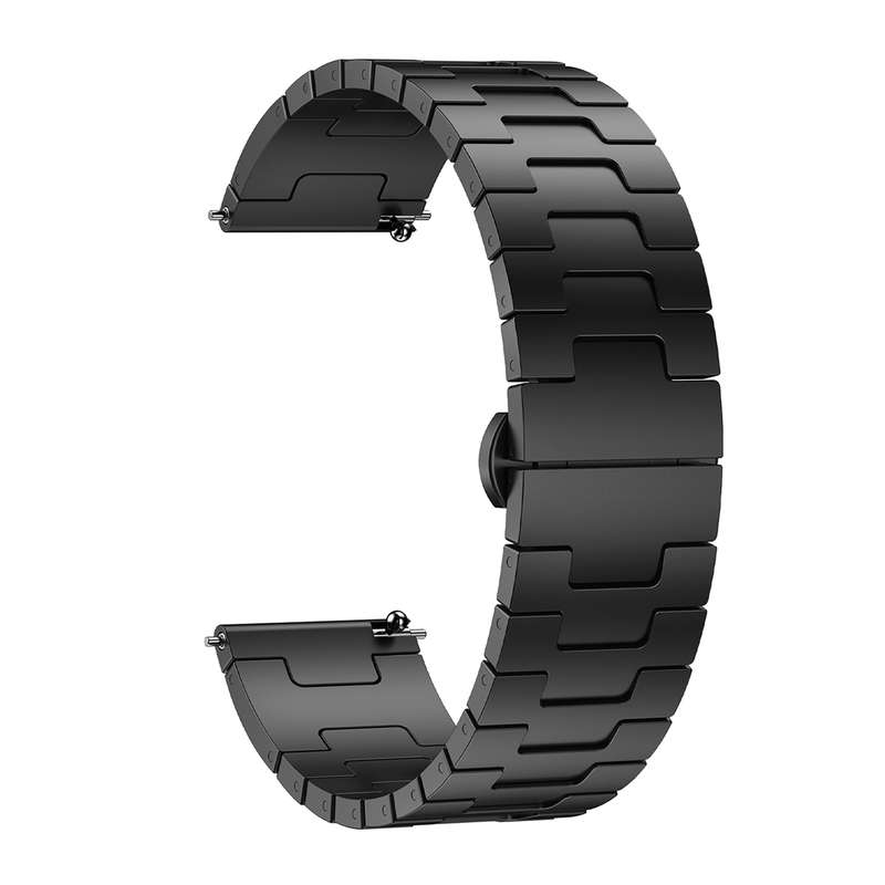 For Huawei watch GT5 Pro 46mm Titanium Alloy 22mm Metal Watch Band(Black)