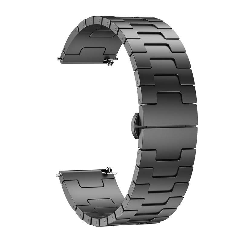 For Huawei watch GT5 Pro 46mm Titanium Alloy 22mm Metal Watch Band(Black)
