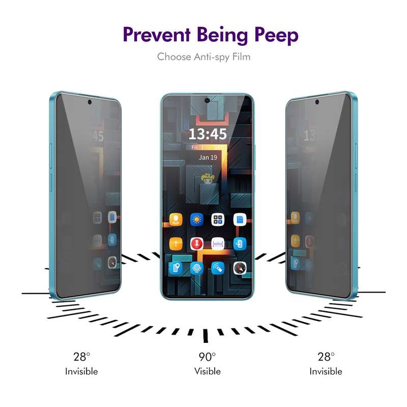 For Redmi K70 Ultra ENKAY Easy Install Anti-peeping Privacy Tempered Glass Film