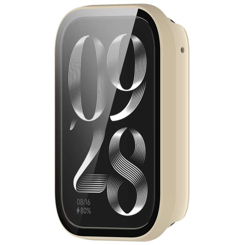 For Xiaomi Smart Band 9 Pro Tempered Film Integrated PC Watch Protective Case(Black)