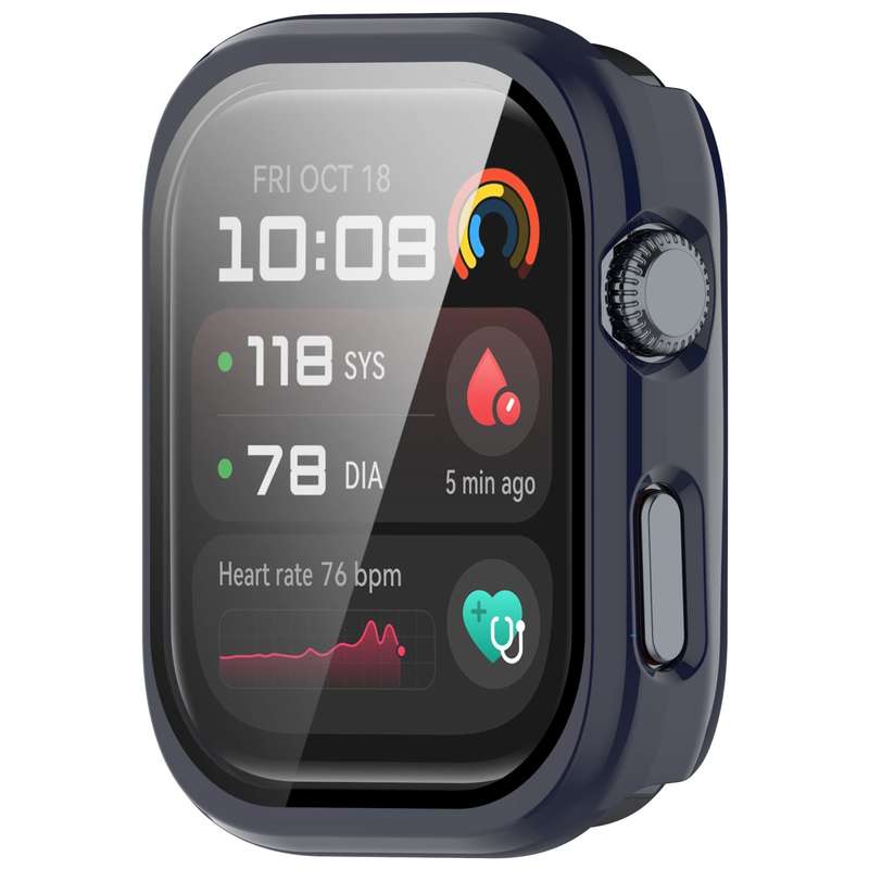 For Huawei Watch D2 Tempered Film Integrated PC Watch Protective Case(Black)