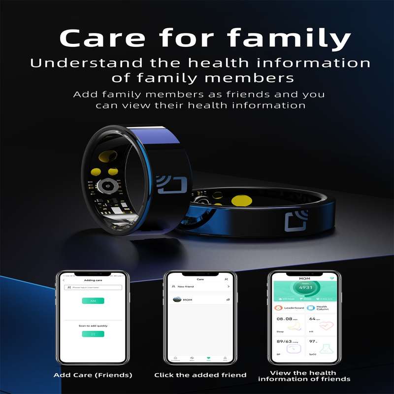 R20 SIZE 14 Smart Ring, Support Heart Rate / Blood Oxygen / Sleep Monitoring / Multiple Sports Modes